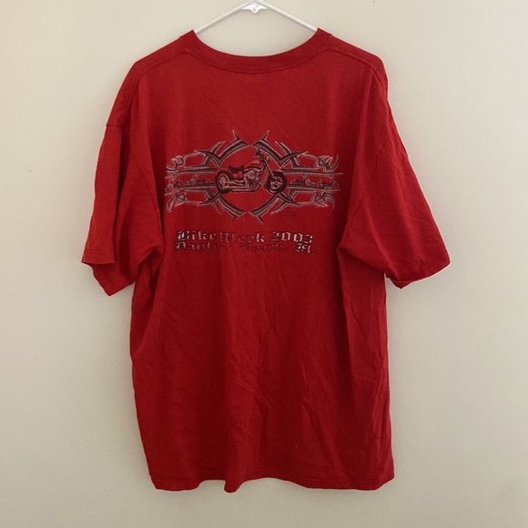 Vintage red biker tee - Picture 2 of 2